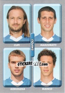 Sticker Cupi / Marzoratti / Kokoszka / Bianco - Calciatori 2008-2009 - Panini