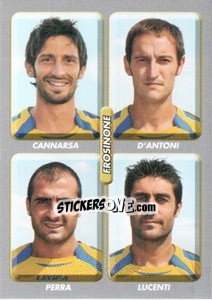 Sticker Cannarsa / d'Antoni / perra / lucenti - Calciatori 2008-2009 n. 537 - Panini