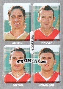 Sticker Acerbis / Innocenti / Porchia / Stendardo - Calciatori 2008-2009 - Panini