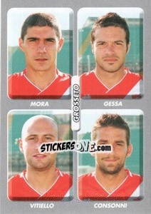 Sticker Mora / Gessa / Vitiello / Consonni - Calciatori 2008-2009 - Panini