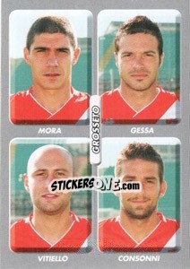 Sticker Mora / Gessa / Vitiello / Consonni - Calciatori 2008-2009 n. 543 - Panini