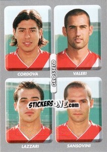 Sticker Cordova / Valeri / Lazzari / Sansovini - Calciatori 2008-2009 n. 544 - Panini