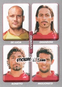 Sticker De Lucia / Grandoni / Bonetto / Miglionico - Calciatori 2008-2009 - Panini