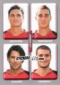 Sticker Perticone / terranova / galante / candreva - Calciatori 2008-2009 n. 549 - Panini