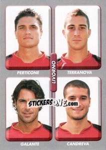 Figurina Perticone / terranova / galante / candreva - Calciatori 2008-2009 - Panini