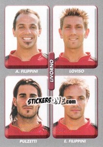 Sticker Filippini / Loviso / Pulzetti / Filippini - Calciatori 2008-2009 n. 550 - Panini