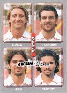 Sticker Fissore / Franchini / Rizzi / Sacchetti - Calciatori 2008-2009 n. 555 - Panini