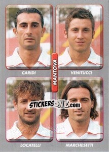 Sticker Caridi / venitucci / locatelli / marchesetti - Calciatori 2008-2009 - Panini