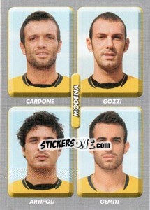 Sticker Cardone / Gozzi / Artipoli / Gemiti - Calciatori 2008-2009 n. 562 - Panini