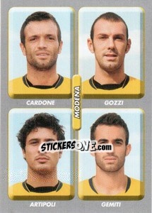 Sticker Cardone / Gozzi / Artipoli / Gemiti - Calciatori 2008-2009 - Panini