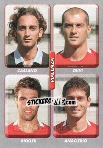 Sticker Cassano / Olivi / Rickler / Anaclerio - Calciatori 2008-2009 n. 574 - Panini