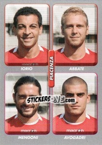 Sticker Iorio / Abbate / Mengoni / Avogadri - Calciatori 2008-2009 - Panini