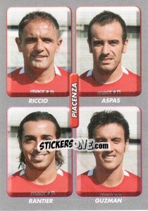 Cromo Riccio / Aspas / Rantier / Guzman - Calciatori 2008-2009 - Panini