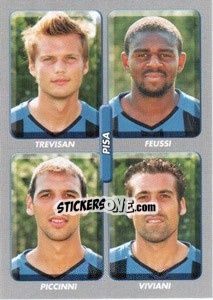 Figurina Trevisan / Feussi / Piccinni / Viviani - Calciatori 2008-2009 - Panini