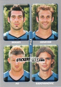Sticker Braiati / Genevier / Pit / Radovanovic - Calciatori 2008-2009 n. 582 - Panini