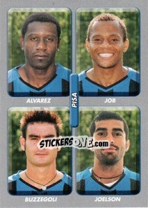 Sticker Alvarez / job / buzzegoli / joelson - Calciatori 2008-2009 n. 583 - Panini