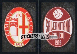 Sticker Scudetto(Rimini/Salernitana) - Calciatori 2008-2009 n. 585 - Panini