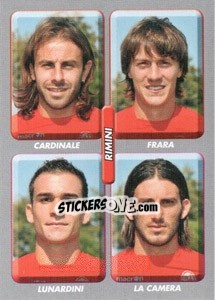 Cromo Cardinale / Frara / Lunardini / La Camera - Calciatori 2008-2009 - Panini