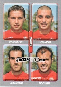 Sticker Paraschiv / Pagano / Mancosu / Ricchiuti - Calciatori 2008-2009 - Panini
