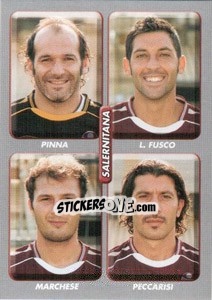 Sticker Pinna / fusco / marchese / peccarisi - Calciatori 2008-2009 n. 593 - Panini