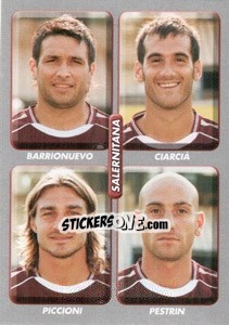 Sticker Barrionuevo / Ciarcia / Piccioni / Pestrin - Calciatori 2008-2009 n. 595 - Panini