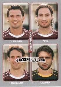 Sticker Di Napoli / Fava / Turienzo / Iuliano - Calciatori 2008-2009 n. 597 - Panini