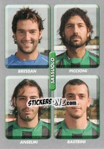 Sticker Bressan / Piccioni / Anselmi / Bastrini - Calciatori 2008-2009 n. 600 - Panini