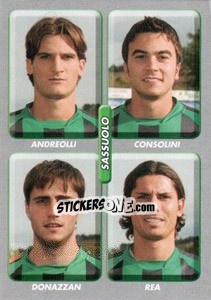 Sticker Andreolli / Consolini / Donazzan / Rea - Calciatori 2008-2009 n. 601 - Panini