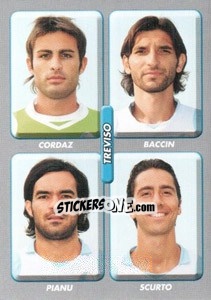 Sticker Cordas / Baccin / Pianu / Scurto - Calciatori 2008-2009 n. 606 - Panini