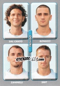 Sticker Dal Canto / Bonucci / Zaninelli / Smit - Calciatori 2008-2009 n. 607 - Panini