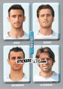 Sticker Gissi / moro / quadrini / d'Aversa - Calciatori 2008-2009 n. 608 - Panini
