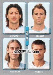 Sticker Guigou / Scaglia / Missiroli / Musetti - Calciatori 2008-2009 - Panini