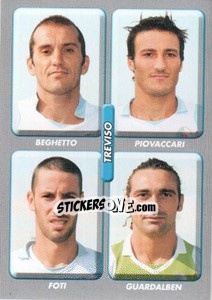 Sticker Beghetto / piovaccari / foti / guardalben - Calciatori 2008-2009 n. 610 - Panini