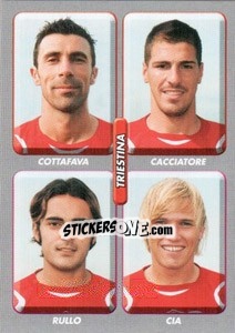 Sticker Cottafava / Cacciatore / Rullo / Cia - Calciatori 2008-2009 n. 614 - Panini
