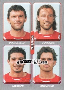 Sticker Piangerelli / gorgone / tabbiani / antonelli - Calciatori 2008-2009 n. 615 - Panini