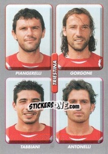 Sticker Piangerelli / gorgone / tabbiani / antonelli - Calciatori 2008-2009 - Panini