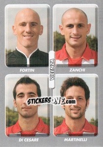 Sticker Fortin / zanchi / di Cesare / martinelli - Calciatori 2008-2009 n. 619 - Panini