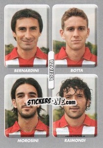 Sticker Bernardini / botta / morosini / raimondi - Calciatori 2008-2009 n. 621 - Panini