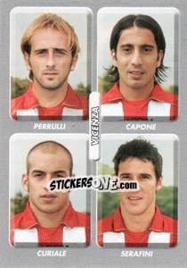 Figurina Perrulli / Capone / Curiale / Serafini - Calciatori 2008-2009 - Panini