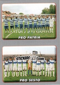 Cromo Squadra (Pro Patria/Pro Sesto) - Calciatori 2008-2009 - Panini