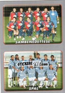 Cromo Squadra (Sambenedettese/Spal) - Calciatori 2008-2009 - Panini