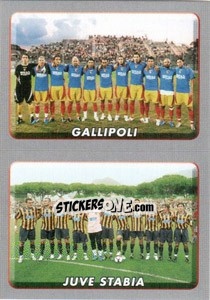 Figurina Squadra(Gallipoli/Juve Stabia) - Calciatori 2008-2009 - Panini