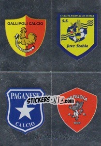 Sticker Scudetto(Gallipoli/juve Stabia/paganese/perugia)