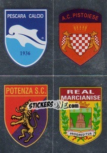 Sticker Scudetto(Pescara/Pistoiese/Potenza/Real Marcianise) - Calciatori 2008-2009 - Panini