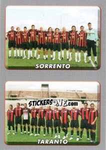 Cromo Squadra(Sorrento/Taranto) - Calciatori 2008-2009 - Panini