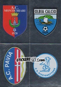 Cromo Scudetto(Montichiari/olbia/pavia/pizzichettone) - Calciatori 2008-2009 - Panini