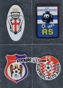 Sticker Scudetto(Pro Vercelli/rodengo Salano/sambonifacese/sudtirol) - Calciatori 2008-2009 - Panini