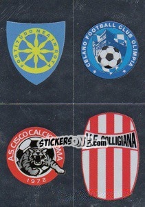 Sticker Scudetto(Carrarese/Celano/Cisco Roma/Colligiana) - Calciatori 2008-2009 n. 664 - Panini