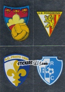 Sticker Scudetto(Gubbio/poggibonsi/prato/rovigo) - Calciatori 2008-2009 n. 666 - Panini