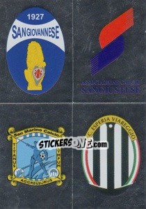 Sticker Scudetto(Sangiovannese/sangiustese/san Marino/viareggio) - Calciatori 2008-2009 - Panini